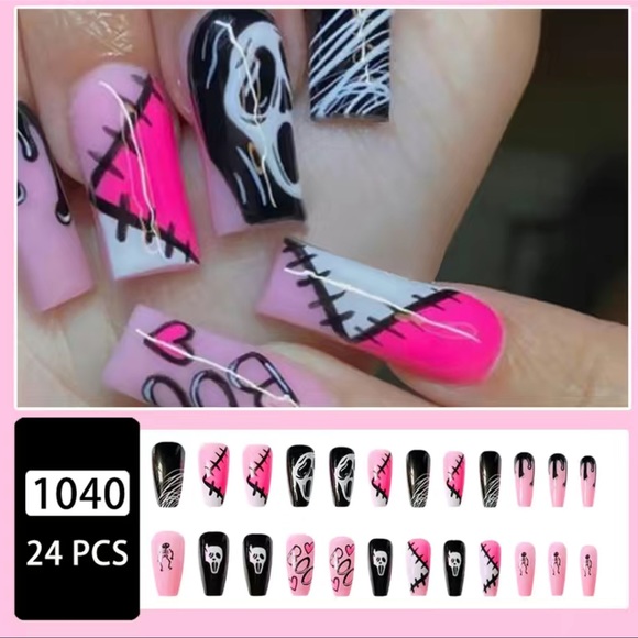 Scream Horror Movie Coffin Press On Nails - Picture 4 of 8